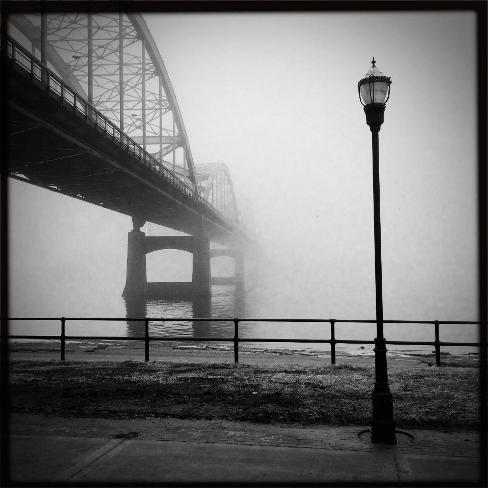 Foggy Centennial Bridge